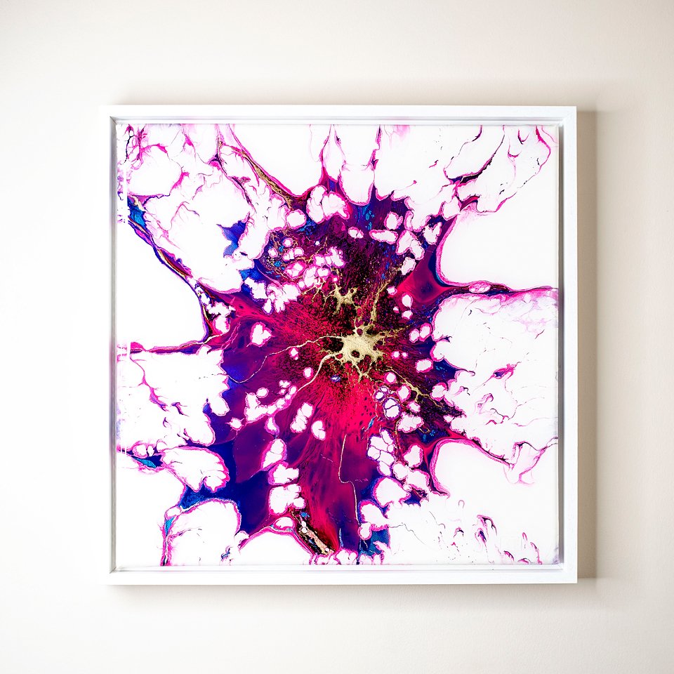 Original painting, UV glow, glow in the dark, glowing painting, RaDiKo.Art, Wall Art, Living Room Wall Art, Abstract painting, Modern art, artist Milton Keynes, fluid art, acrylic pour, Resin artwork, google search