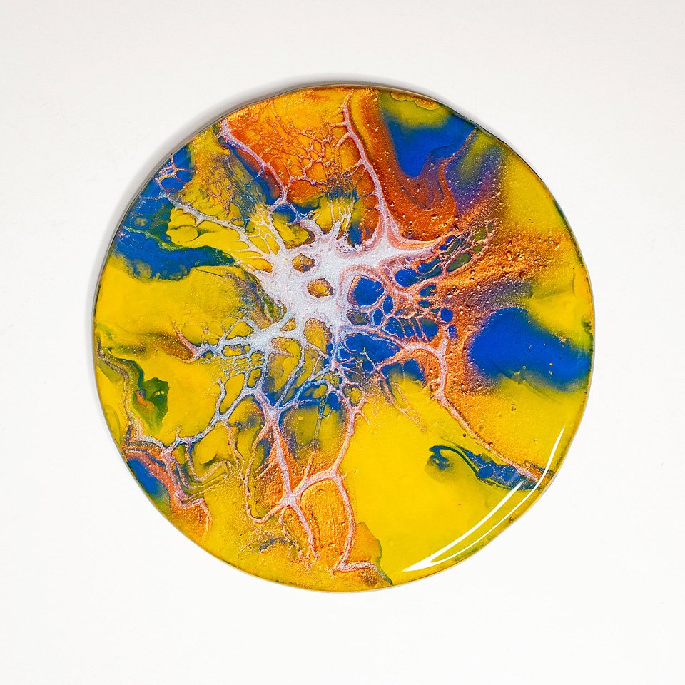 RaDiKo.Art, home Art, coaster, uv glow, artist Milton Keynes, fluid art, acrylic pour, gift idea, google search, Radostina Kostadinova, radiko uk