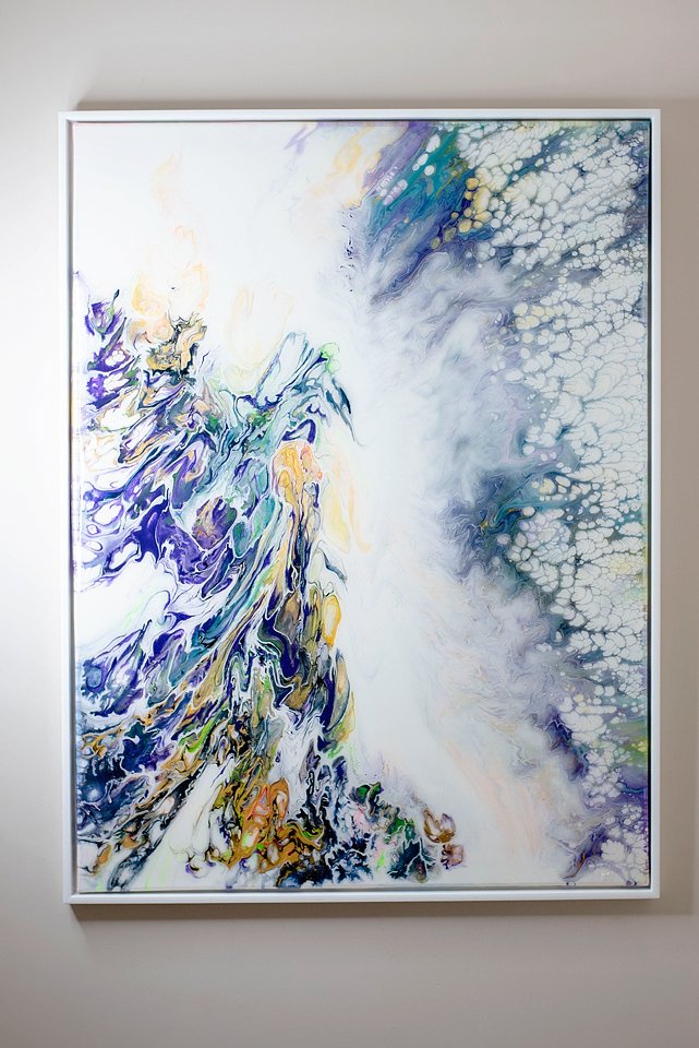 Original painting, UV glow, glow in the dark, glowing painting, RaDiKo.Art, Wall Art, Living Room Wall Art, Abstract painting, Modern art, artist Milton Keynes, fluid art, acrylic pour, Resin artwork, google search