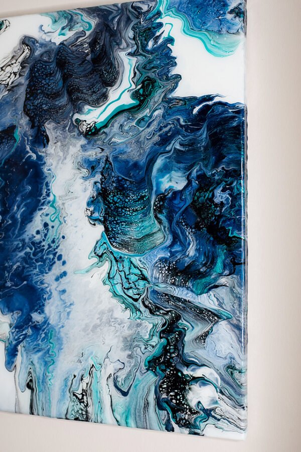 Original painting, UV glow, glow in the dark, glowing painting, RaDiKo.Art, Wall Art, Living Room Wall Art, Abstract painting, Modern art, artist Milton Keynes, fluid art, acrylic pour, Resin artwork, google search