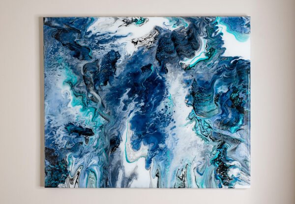 Original painting, UV glow, glow in the dark, glowing painting, RaDiKo.Art, Wall Art, Living Room Wall Art, Abstract painting, Modern art, artist Milton Keynes, fluid art, acrylic pour, Resin artwork, google search