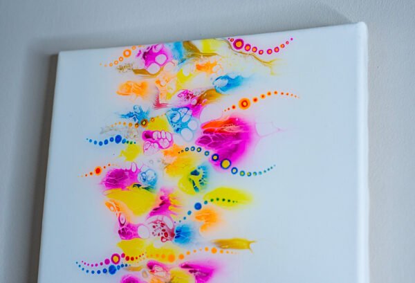 Original painting, UV glow, glow in the dark, glowing painting, RaDiKo.Art, Wall Art, Living Room Wall Art, Abstract painting, Modern art, artist Milton Keynes, fluid art, acrylic pour, Resin artwork, google search