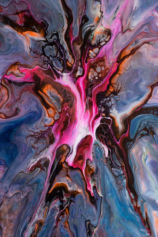 Original painting, UV glow, glow in the dark, glowing painting, RaDiKo.Art, Wall Art, Living Room Wall Art, Abstract painting, Modern art, artist Milton Keynes, fluid art, acrylic pour, Resin artwork, google search