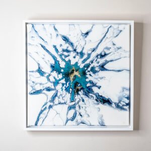 Original painting, UV glow, glow in the dark, glowing painting, RaDiKo.Art, Wall Art, Living Room Wall Art, Abstract painting, Modern art, artist Milton Keynes, fluid art, acrylic pour, Resin artwork, google search