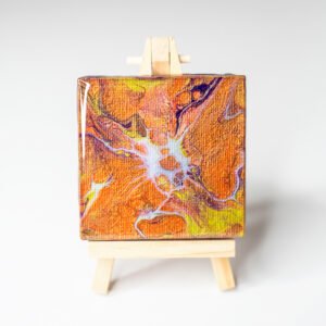 RaDiKo.Art, desktop Art, mini painting, uv glow, artist Milton Keynes, fluid art, acrylic pour, Resin artwork, gift idea, google search, FB Radostina Kostadinova, radiko uk