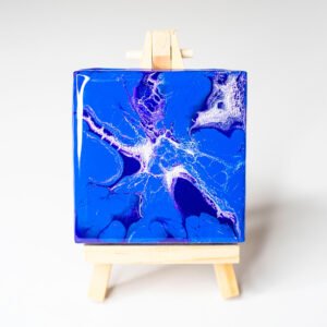 RaDiKo.Art, desktop Art, mini painting, uv glow, artist Milton Keynes, fluid art, acrylic pour, Resin artwork, gift idea, google search, FB Radostina Kostadinova, radiko uk