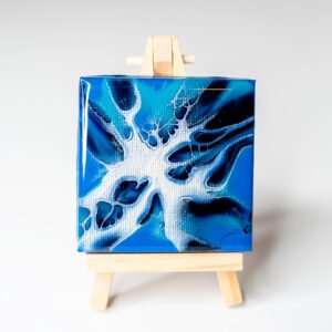 RaDiKo.Art, desktop Art, mini painting, uv glow, artist Milton Keynes, fluid art, acrylic pour, Resin artwork, gift idea, google search, FB Radostina Kostadinova, radiko uk