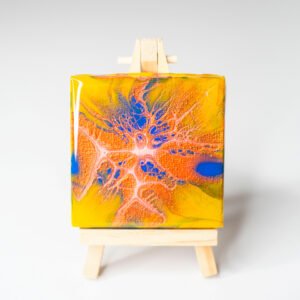 RaDiKo.Art, desktop Art, mini painting, uv glow, artist Milton Keynes, fluid art, acrylic pour, Resin artwork, gift idea, google search, FB Radostina Kostadinova, radiko uk