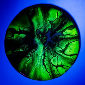 RaDiKo.Art, home Art, coaster, uv glow, artist Milton Keynes, fluid art, acrylic pour, gift idea, google search, Radostina Kostadinova, radiko uk