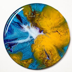 RaDiKo.Art, home Art, coaster, uv glow, artist Milton Keynes, fluid art, acrylic pour, gift idea, google search, Radostina Kostadinova, radiko uk