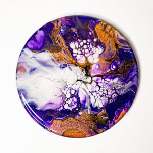 RaDiKo.Art, home Art, coaster, uv glow, artist Milton Keynes, fluid art, acrylic pour, gift idea, google search, Radostina Kostadinova, radiko uk