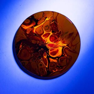 RaDiKo.Art, home Art, coaster, uv glow, artist Milton Keynes, fluid art, acrylic pour, gift idea, google search, Radostina Kostadinova, radiko uk