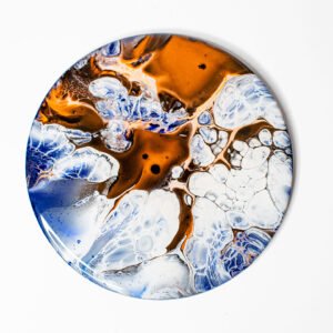 RaDiKo.Art, home Art, coaster, uv glow, artist Milton Keynes, fluid art, acrylic pour, gift idea, google search, Radostina Kostadinova, radiko uk