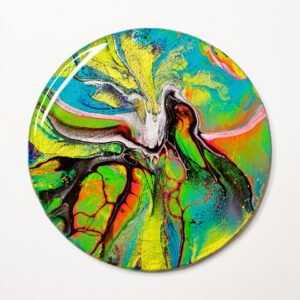 RaDiKo.Art, home Art, coaster, uv glow, artist Milton Keynes, fluid art, acrylic pour, gift idea, google search, Radostina Kostadinova, radiko uk