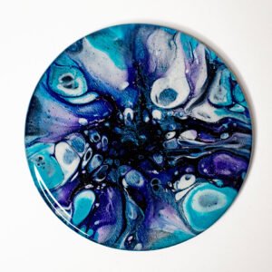 RaDiKo.Art, home Art, coaster, uv glow, artist Milton Keynes, fluid art, acrylic pour, gift idea, google search, Radostina Kostadinova, radiko uk