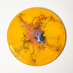 RaDiKo.Art, home Art, coaster, uv glow, artist Milton Keynes, fluid art, acrylic pour, gift idea, google search, Radostina Kostadinova, radiko uk
