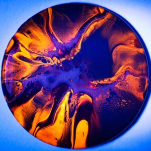 RaDiKo.Art, home Art, coaster, uv glow, artist Milton Keynes, fluid art, acrylic pour, gift idea, google search, Radostina Kostadinova, radiko uk